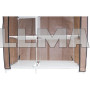 Тканевый шкаф складной STORAGE WARDROBE KM-105 на 2 секции 106х45х170 см